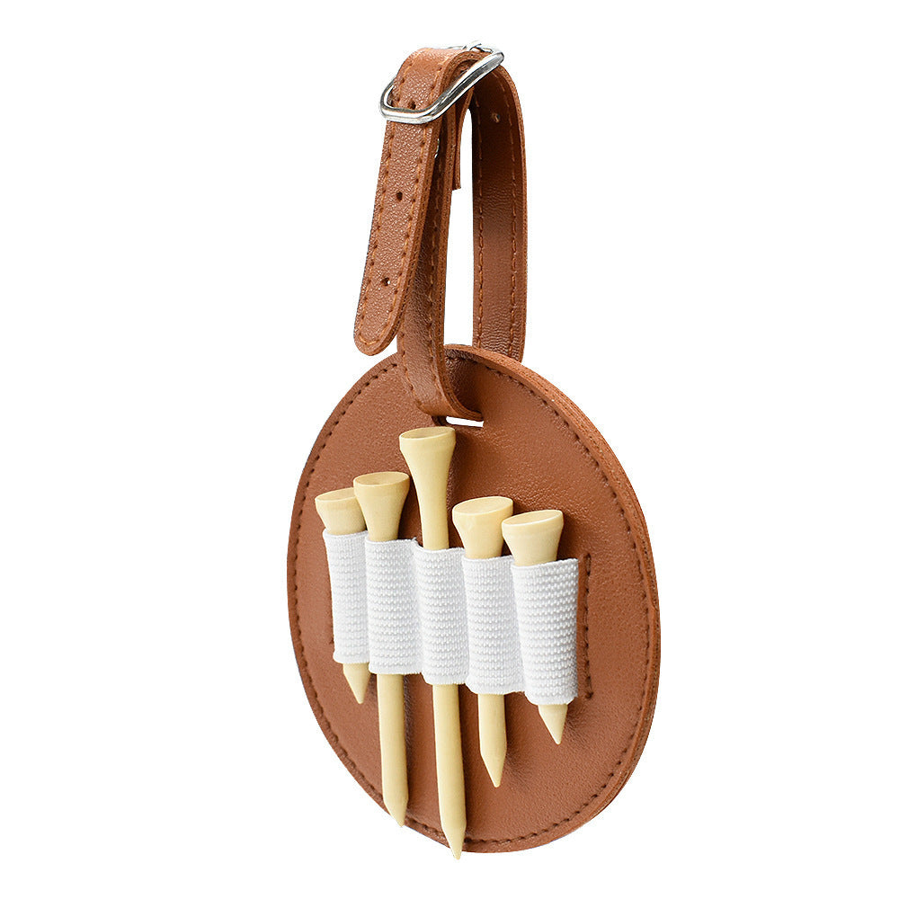 Leather Golf Nail Storage Bag