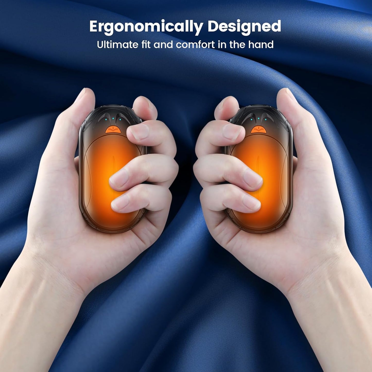 AI Hand Warmers Rechargeable 2 Pack,6000mAh Rechargeable Hand Warmer,20Hrs Long Heating Electric Hand Warmer,Portable Pocket Heater,Pocket Size Hand Warmer, Gifts for Christmas