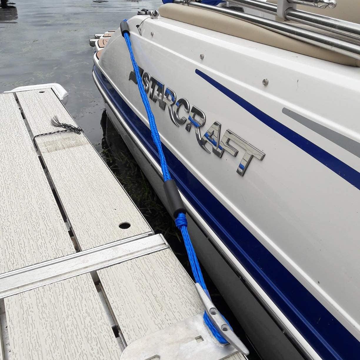 Pack of 4 Bungee Dock Lines for Boat Shock Absorb Dock Tie Mooring Rope Boat Accessories 4-5.5 ft