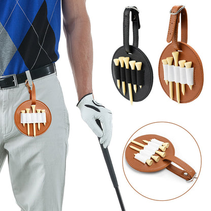 Leather Golf Nail Storage Bag