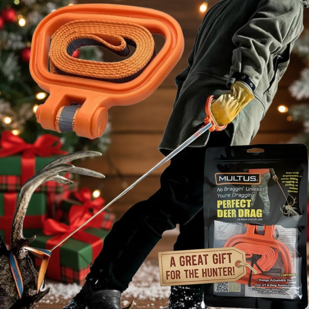 MULTUS Perfect Deer Drag Rope - Unique Hunting Gifts for Men - Essential Hunting Gear and Accessories - Deer Pull Strap