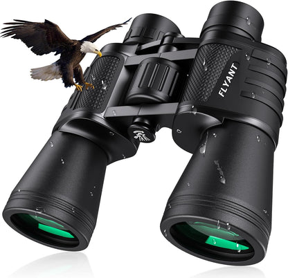20x50 High Powered Binoculars for Adults, Waterproof Compact Binoculars with Low Light Vision for Bird Watching Hunting Camping Travel Cruise Hiking Sports Stargazing, Christmas Birthday Gifts for Men