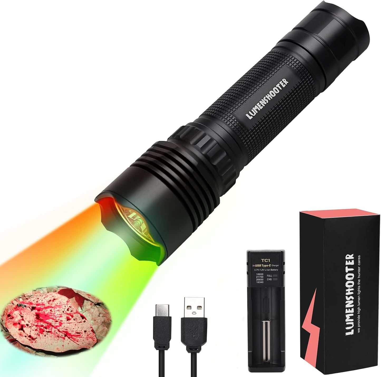 B2 Blood Tracking Light for Deer, Blood Tracker Flashlight for Hunting, Deer Hunting Accessories for Men