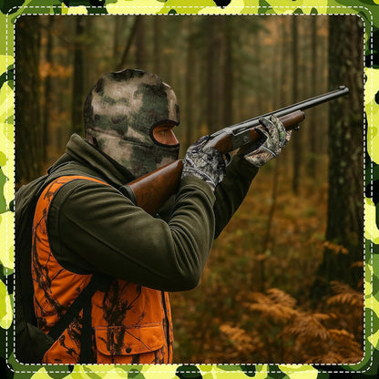 5 Pcs Hunter's Gifts Hunting Essentials Include Balaclava Face Mask Hunting Socks Gloves Tumbler Deer Drag Rope with Harness for Dad Husband Men's Hunting Accessories Fathers Day Birthday Gift