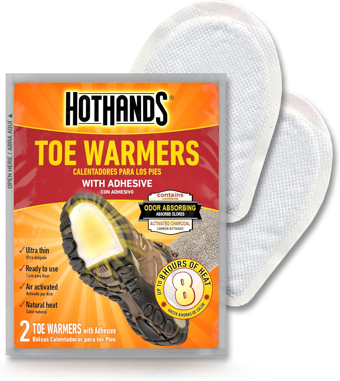 HotHands Toe, Hand, & Body Warmer Variety Pack - Long Lasting Safe Natural Odorless Air Activated Warmers
