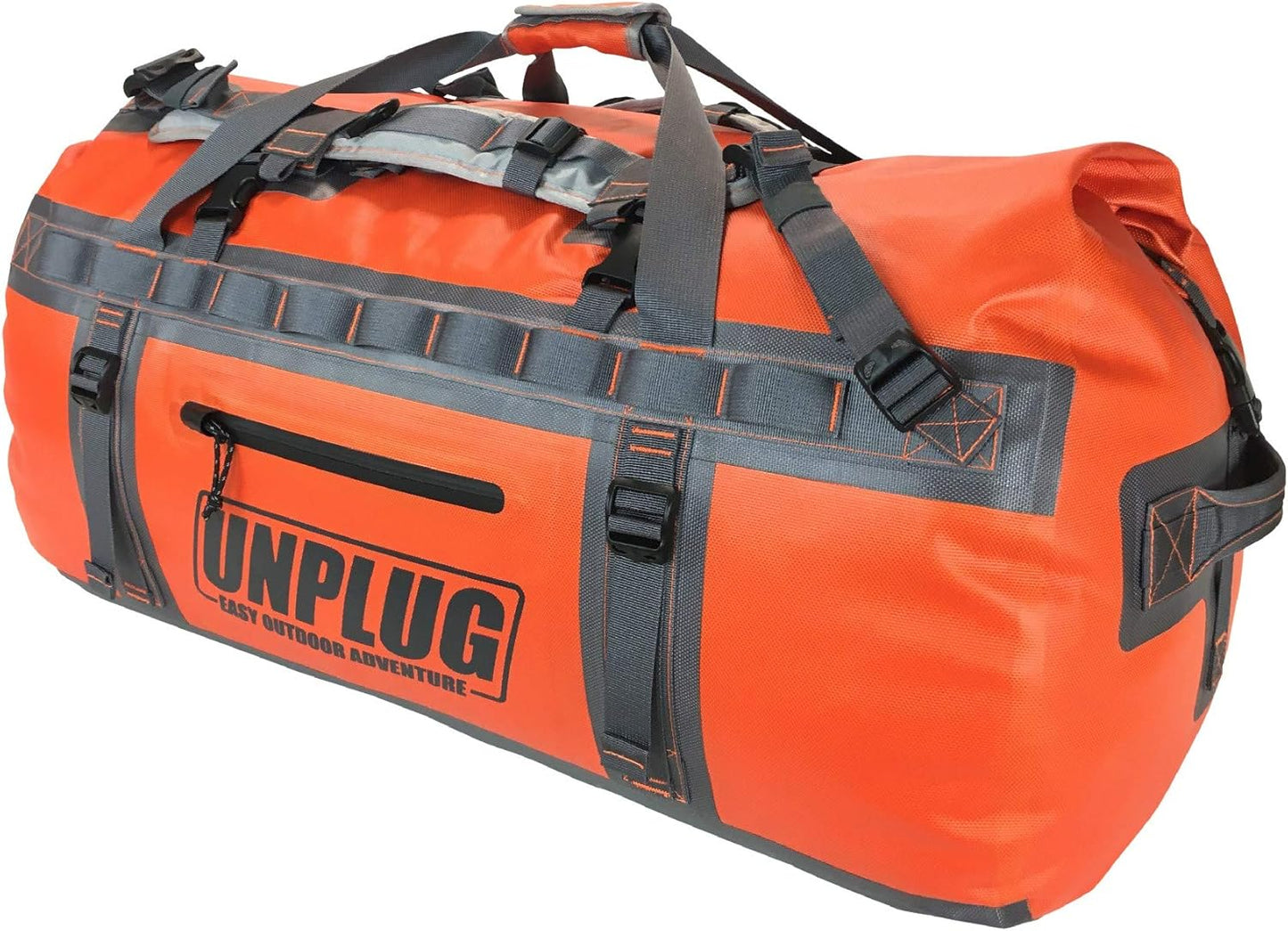 UNPLUG Ultimate Adventure Bag | 1680D Heavy Duty Waterproof Bag | Large Travel Duffle Bag which can be Used for Camping, Motorcycling, Boating, or Hunting