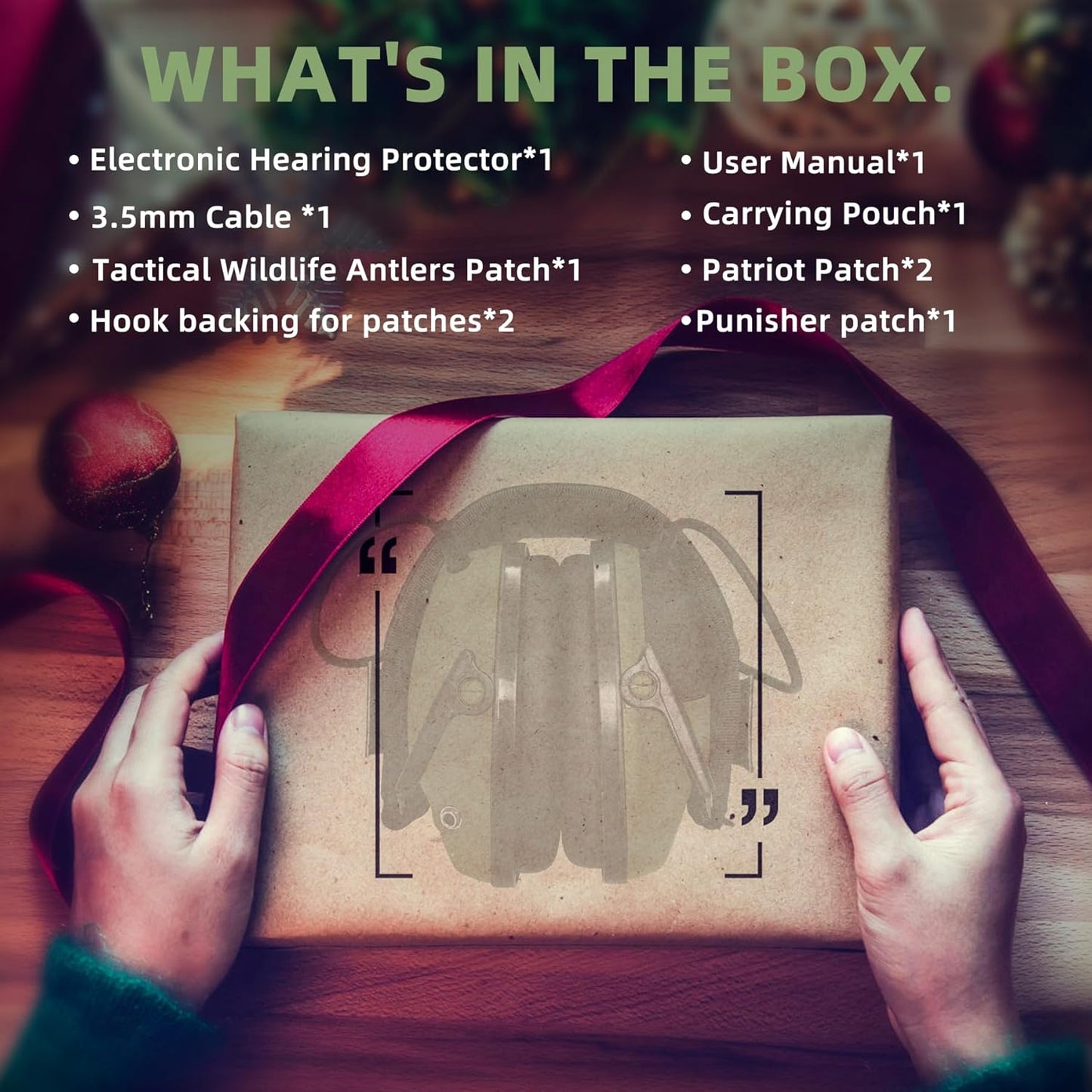 PROHEAR Electronic Ear Protection for Shooting with 4X Sound Amplification, Gun Range Hearing Protection Muffs, NRR 23dB Noise Reduction Headphones for Hunting, Green