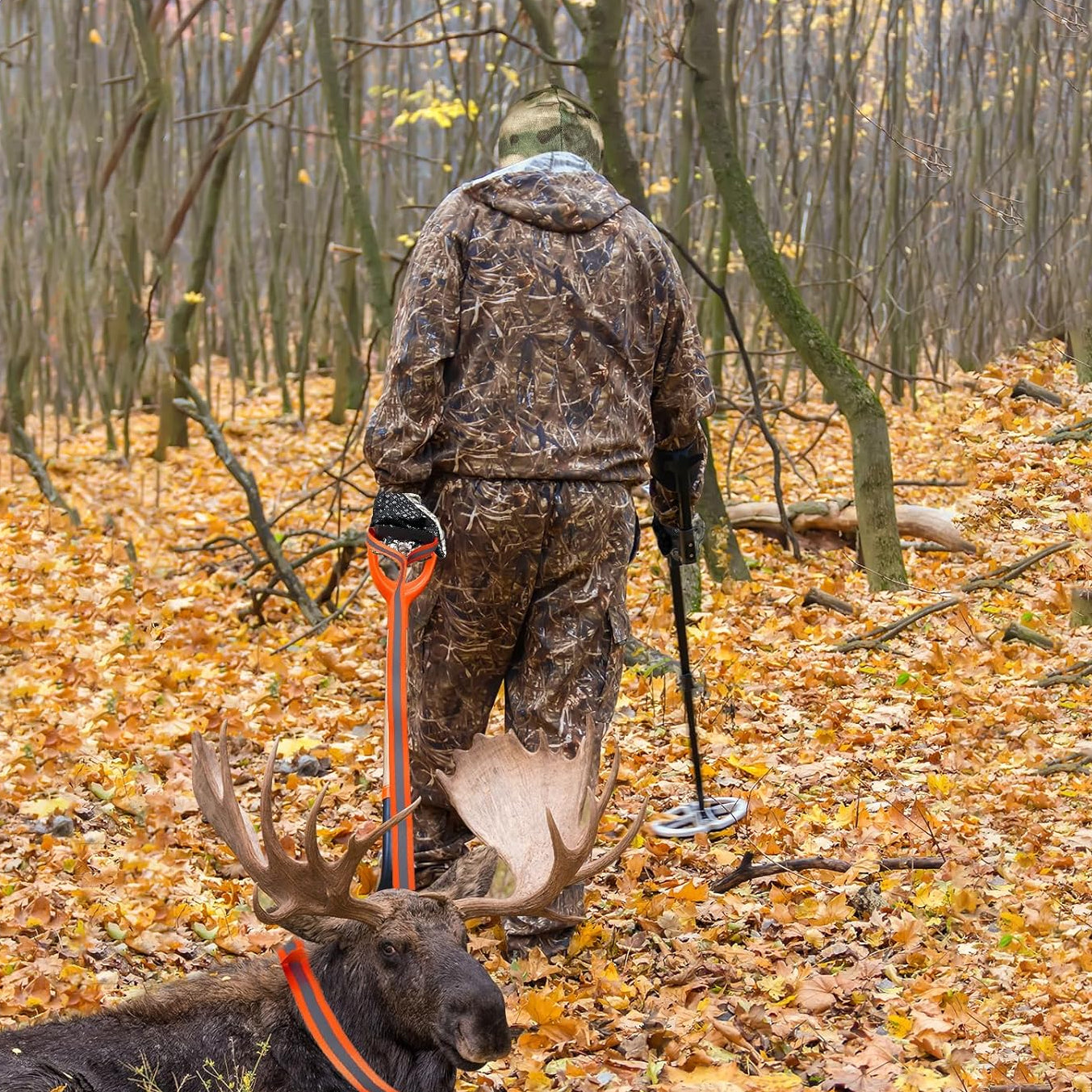 5 Pcs Hunter's Gifts Hunting Essentials Include Balaclava Face Mask Hunting Socks Gloves Tumbler Deer Drag Rope with Harness for Dad Husband Men's Hunting Accessories Fathers Day Birthday Gift